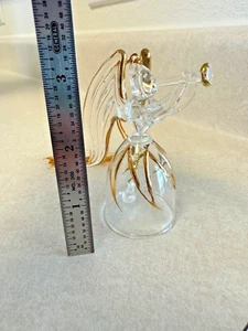 Vintage Christmas Glass Angel Bell Tree Ornaments Decoration - Picture 1 of 8