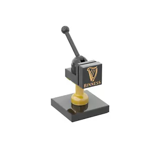 Binness Beer Tap - Bar / Pub - Pint / Drink Custom Printed - Brick City - MOC - Picture 1 of 3