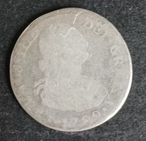HISPANIC SILVER • COLONIAL 2 REALES 1788 IJ, CARLOS IIII 4th CAROLUS Coin, Peru - Picture 1 of 4