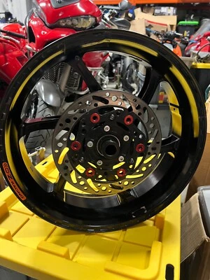 Rueda trasera forjada negra OZ Gass RS-A Ducati GT 1000 Paul Smart S4R ST4S BT disco Foto 1 de 4