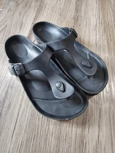 Sandalias Birkenstock Eva Gizeh Talla 41 Negras 10/8 - Imagen 1 de 4