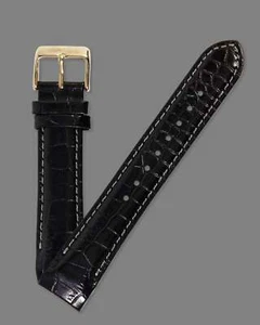 Pandora Imagine Grand C SW1007 Alligator Grain Black Strap with Buckle 20mm x - Picture 1 of 9