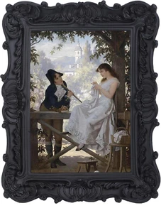 Antique Frames 5X7 Vintage Picture Frames Black Photo Frame Ornate Picture Frame - Picture 1 of 7