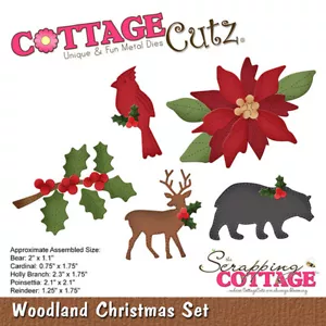 Neu Scrapping Cottage Cutz Metall Stanzschablone Wald Weihnachten Set - Bild 1 von 1