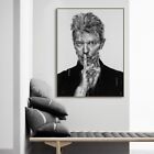 David Bowie musicien, chanteur, musique, Shai Yossef, imprimé sur toile, peinture à l'huile