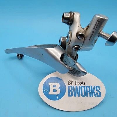 Shimano 105 Front Derailleur FD-1055 Bottom Pull Braze On Double Vintage   k4 - Image 1 of 4