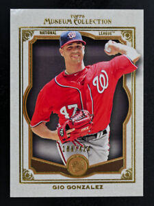 2013  Topps Museum Collection #49 Gio Gonzalez /424 Copper Nationals