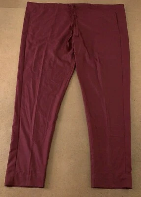 Pantalones Médicos Adultos Talla 51 X 32 Granate 2 Bolsillos Cordón Cintura Nuevos Foto 1 de 4