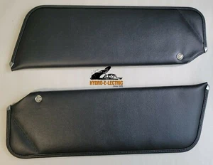 NUEVO 1977-1981 Camaro & Firebird Negro Sierra Vinilo Tapizado Parasoles - Par - Imagen 1 de 1
