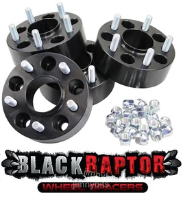 Black Raptor 50mm Aluminium Land Rover Discovery 2 TD5 and V8 Wheel Spacers - Picture 1 of 5