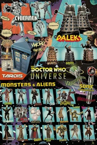 DOCTOR WHO - TV SHOW POSTER / PRINT (DR. WHO COMIC CHARACTERS) - Picture 1 of 1