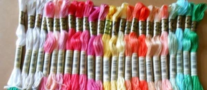 DMC SIX STRANDED COTTON THREADS PACK OF 25 similar colours - Picture 1 of 1
