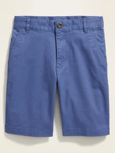 Old Navy Boys Blue Twill Adjustable Waist Band Shorts Size 10 Slim NWT - Picture 1 of 2