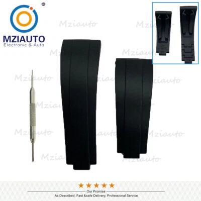 20mm For Rolex OysterFlex Daytona Submariner Yachtmaster Rubber Watch Band Strap - Image 1 of 3