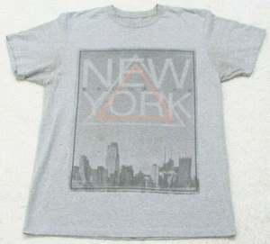 Brooklyn New York Gray Ocean Current Crewneck T-Shirt Medium Short Sleeve 1001 - Picture 1 of 4