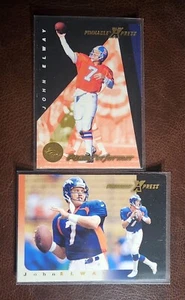 John Elway 1997 Pinnacle Xpress Lot x2  Peak Performers Insert Denver Broncos - Picture 1 of 2