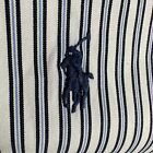 Ralph Lauren Koszula męska 16 32/33 Białe paski Klasyczny krój Button Down Niebieski Kucyk