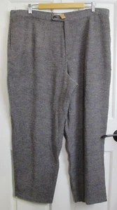 Pantalones de tweed marrón CJ Banks para mujer talla 22W 40x27 elásticos cónicos 13-28290 - Imagen 1 de 7