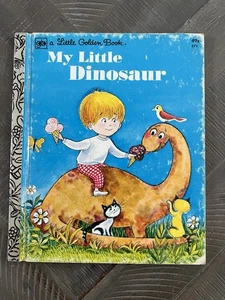 1977 Little Golden Book #571 MY LITTLE DINOSAUR c1971 49c 4th Printing - Picture 1 of 8
