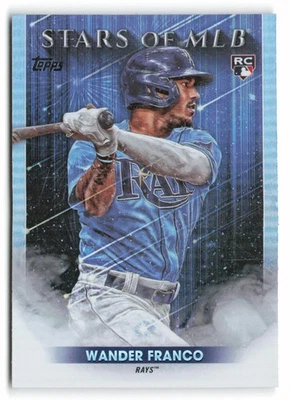 2022 Topps #SMLBC-20 Wander Franco Stars of MLB Chrome Tampa Bay Rays - Image 1 of 2