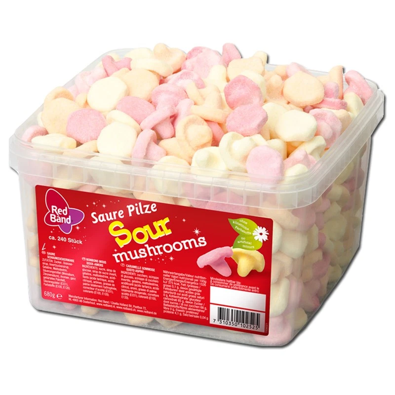 (10,66€/1kg) Red Band Saure Pilze, Schaumzucker, 240 Stück - Bild 1 von 1