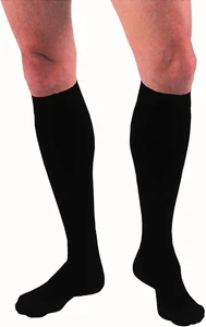Calcetines de compresión Form hasta la rodilla 15-20 Mmhg, punta cerrada, X-grande, negros - Imagen 1 de 4