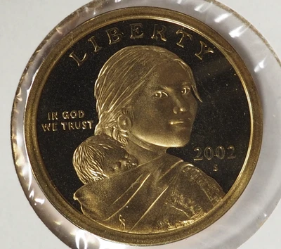 2002 S SACAGAWEA GEM PROOF DOLLAR COIN - FREE SHIPPING! - Image 1 of 2