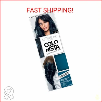 L’Oréal Paris Colorista Semi-Permanent Hair Color for Brunette Hair, Midnight bl - Image 1 of 2