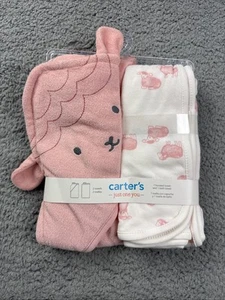 Carter's Just One You® Asciugamano da Bagno con Cappuccio Pecora per Bambina - Rosa - Foto 1 di 5