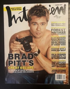 Interview Magazine March 2007 ~ Brad Pitt ~ FREE BOXED SHIPPING Isla Fisher - Picture 1 of 5