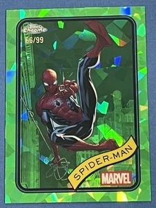 SPIDER-MAN Error ~1/1 Supper RARE 2025 Topps Chrome Marvel Green Sapphire /99 SP - Picture 1 of 12