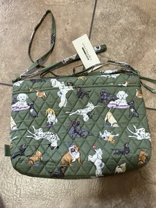 Vera Bradley Dog Park Large Hipster Crossbody NWT - Picture 1 of 12