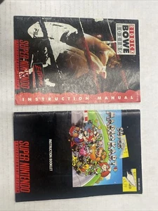 Riddick Bowe Boxing & Super Mario Kart SNES Instruction Manual Only - Picture 1 of 2