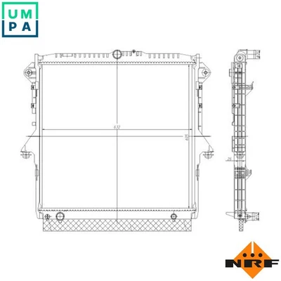 RADIATOR ENGINE COOLING 560001 FOR GBVAJQJ/GBVAJQW/T22DD0P/ENQW/ENQJ 2.2L 4cyl - Image 1 of 4