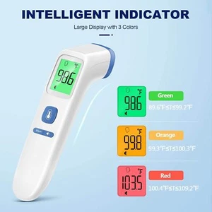 Thermometer for Adults and Kids, Digital Forehead Thermometer with Fever Alar... - Picture 1 of 11