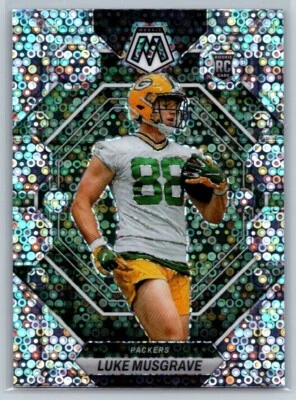 2023 Panini Mosaic No Huddle Silver Disco Rookie Luke Musgrave - Image 1 of 2