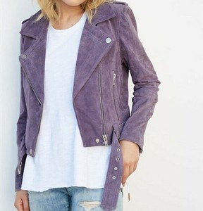 lavender suede jacket