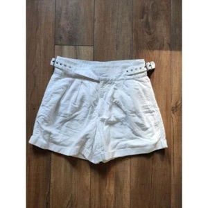 NWT Banana Republic White Linen Shorts Size 10 Retail $85 - Picture 1 of 5