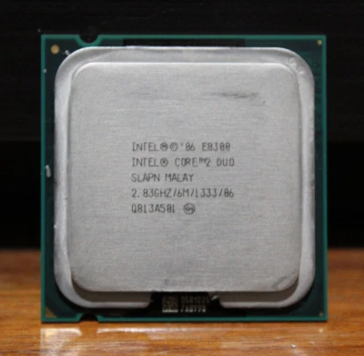 Intel Core 2 Duo E8300 2.83Ghz LGA775 6M Cache SLAPN Dual Core Desktop CPU - Image 1 of 2