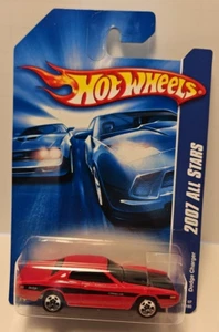 2007 Hot Wheels #154 All Stars DODGE CHARGER Red Variant w/Chrome 5 Spoke - Picture 1 of 4