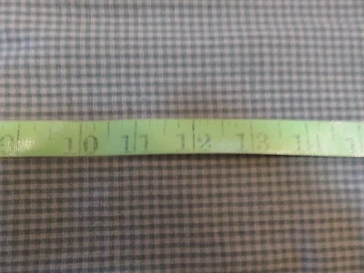 Primitive GREEN TAN 1/8" CHECKED Cotton Homespun 32 X 44 INCHES - Image 1 of 3