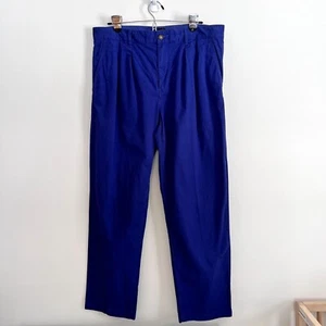 J. Crew Trail Mark Men's Stretch Chino Pants Straight 34x30 Cobalt Blue - Picture 1 of 4
