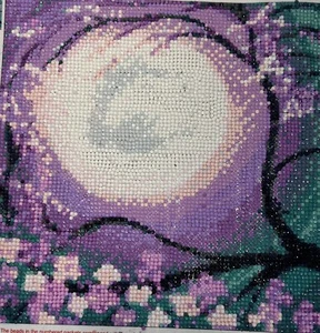Cherry Blossom Moon Diamond Painting Completed - Picture 1 of 3
