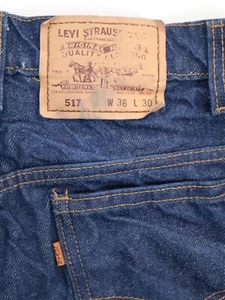 Levi's 517 Jeans Gr. 36/30 Vintage USA 90er 20517-0217 Bootcut Orange Tab Dark - Bild 1 von 9