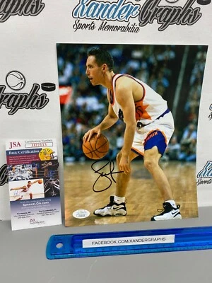 STEVE NASH SIGNED AUTOGRAPHED 8X10 BASKETBALL PHOTOGRAPH-JSA JAMES SPENCE COA - Image 1 of 4
