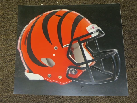 CINCINNATI BENGALS HELMET NFL Fathead Wall Graphics 11" x 9"  (Poster/Sticker) Cover
