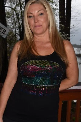 Bob Marley Every Little Thing rhinestone shirt tank XS S M L XL XXL 1X2X3X4X5X - Image 1 of 4