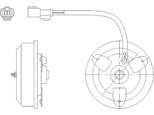 Motor ventilador auxiliar derecho TYC 15GS47Q para Honda Civic 2001-2005 Foto 1 de 1