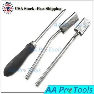 (Schwarzer Griff) verstellbares SET-EQUINE DENTAL FLOAT-RASP Pferd TIERARZT VERDOPPELT - Bild 1 von 2