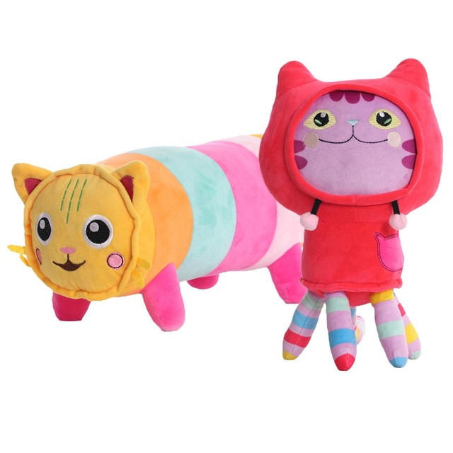 3d Huge Cylindrical Cat Plush Games Leptailurus Serval Cat Stuffed Animals  Kawaii Plushie Big Floppa Cat Doll Kids Soft Toys